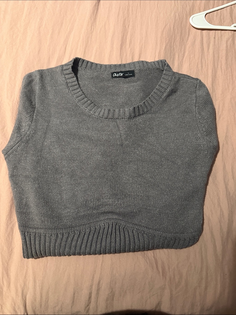 Women Gray Crewneck Sweater